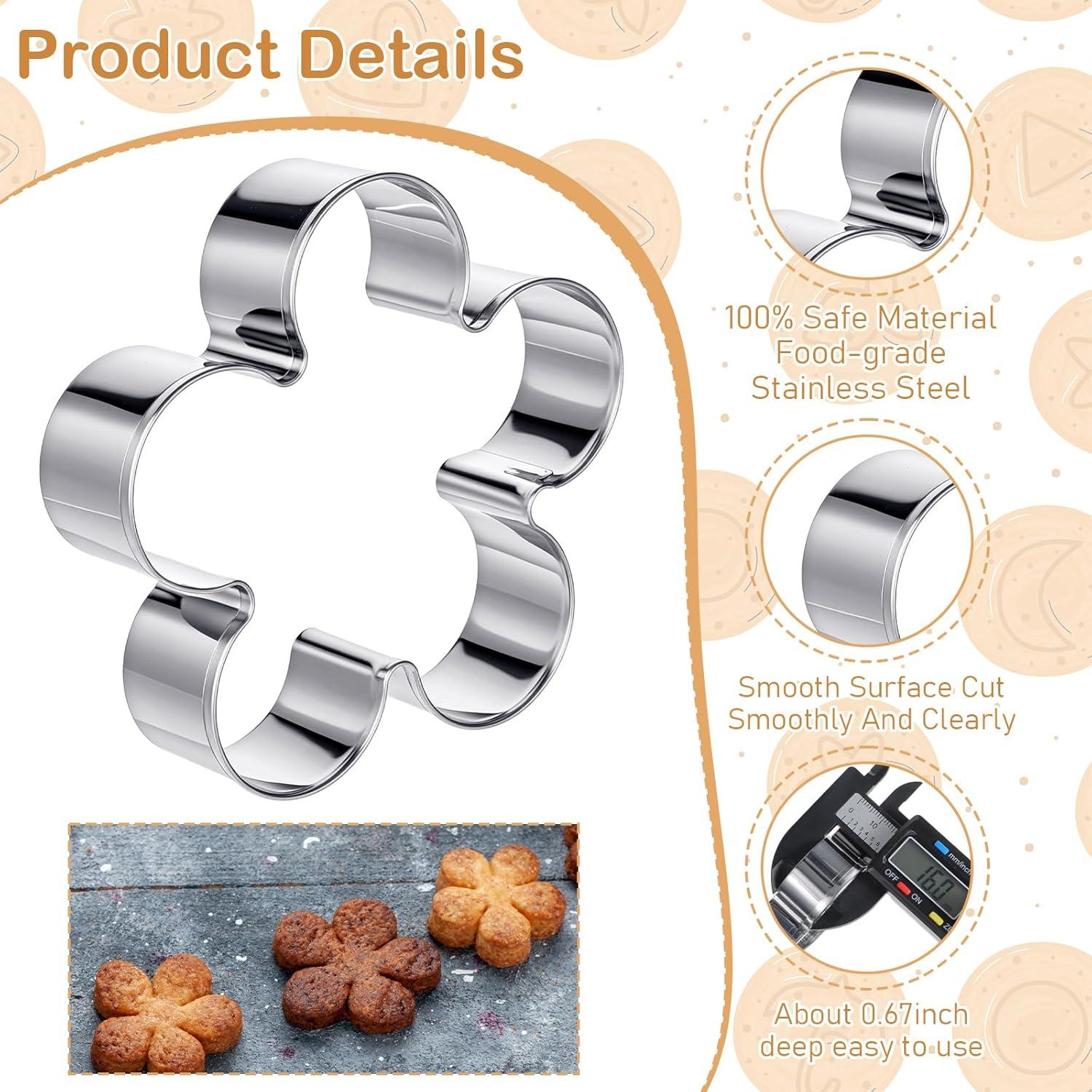 Juego de 10 Cortadores de Galletas HJZHII Acero Inoxidable