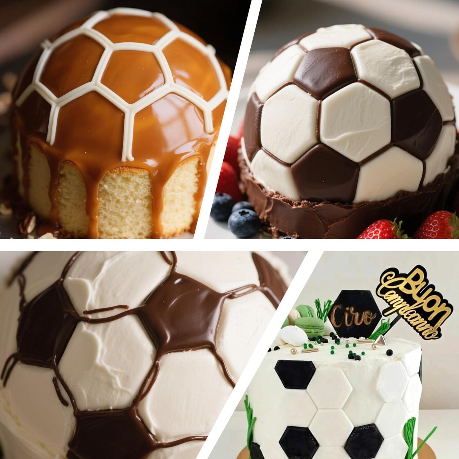 Cortadores de Galletas de Fútbol Bewudy 7 Piezas Hexagonales