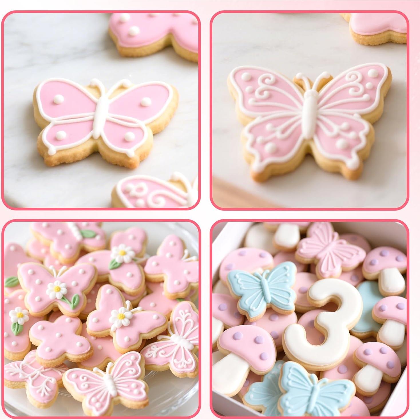 Cortadores de Galletas Mariposa Alrhso 5 Piezas Acero Inoxidable