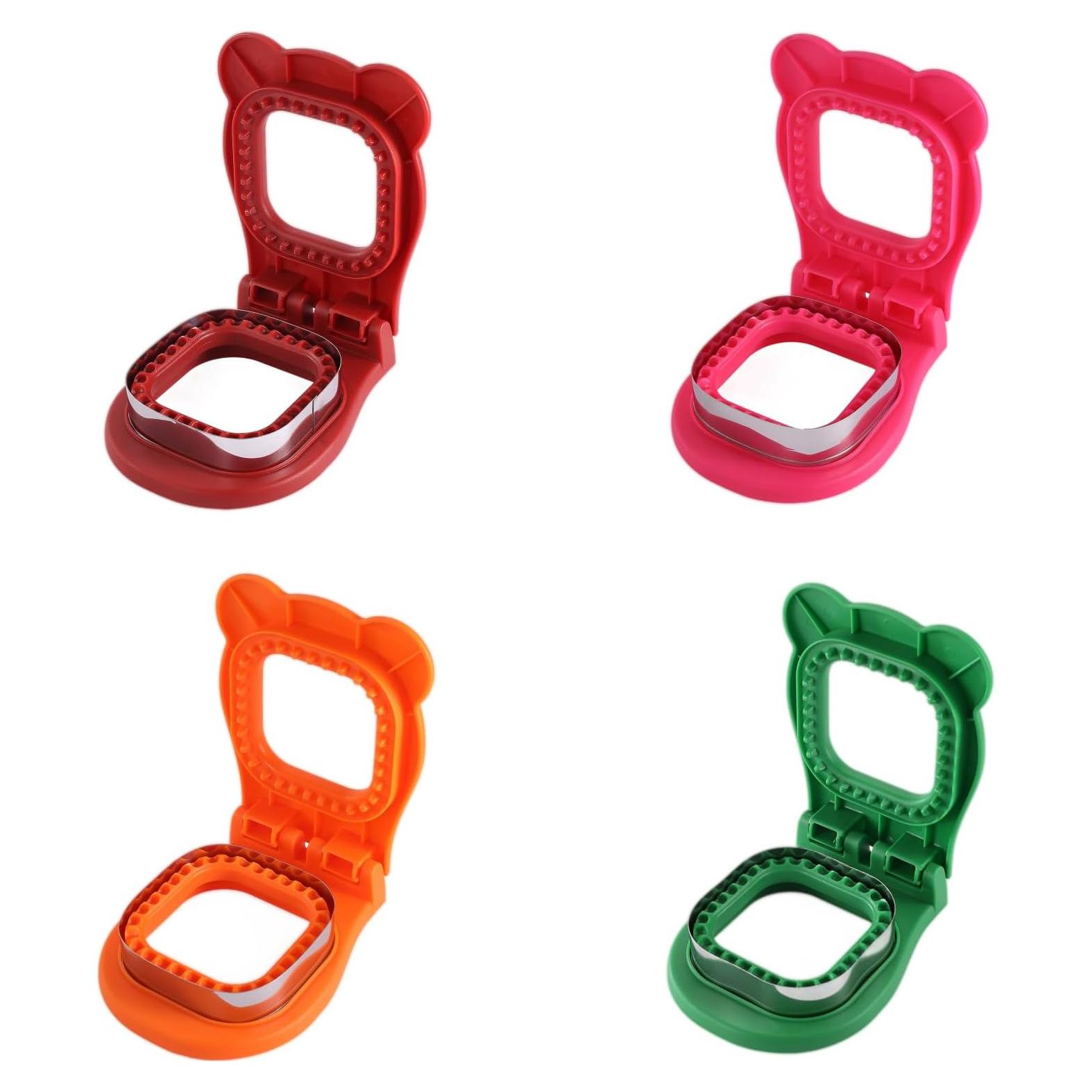 Cortador y Sellador de Sándwiches HAN SHENG 4 Pcs Acero Inoxidable