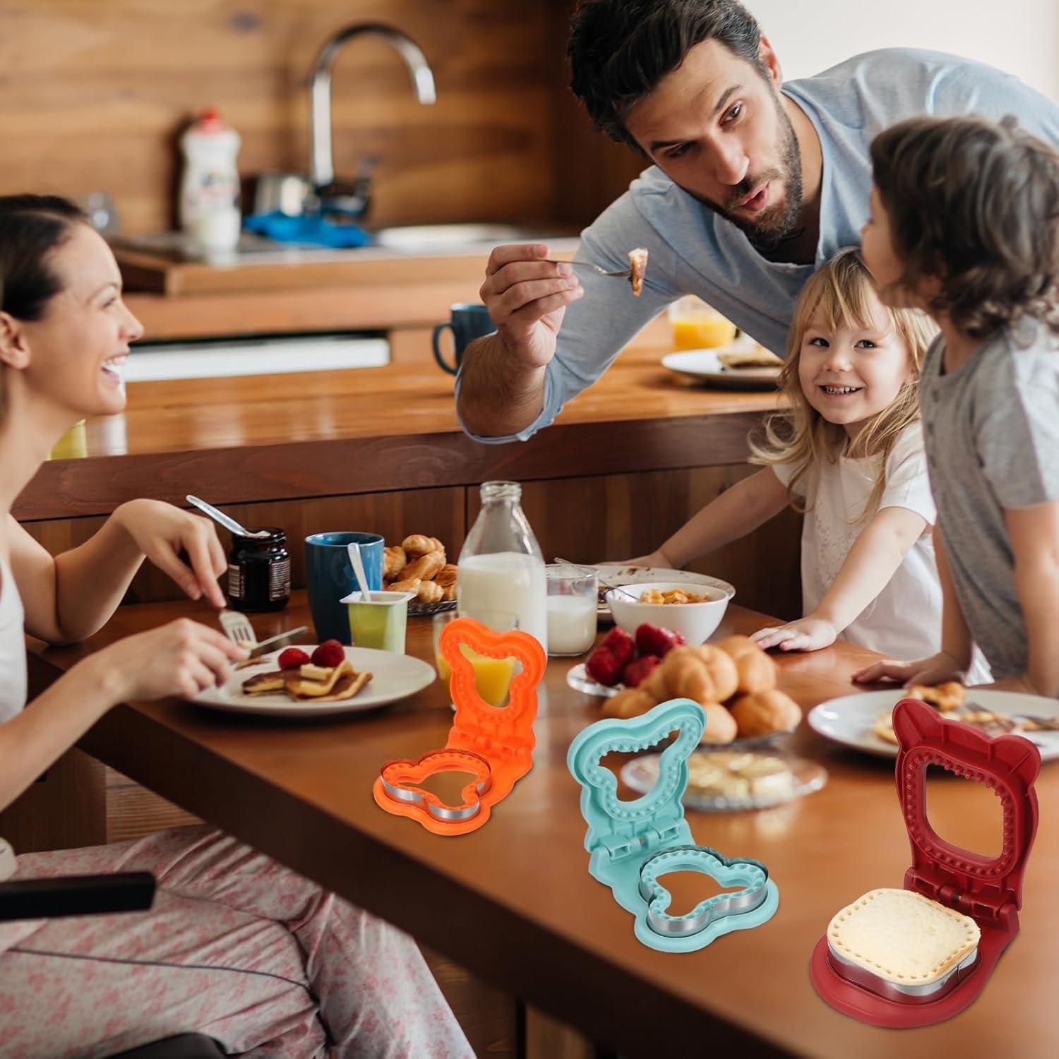 Cortador y Sellador de Sándwiches Sin Corteza uxcell Rosa