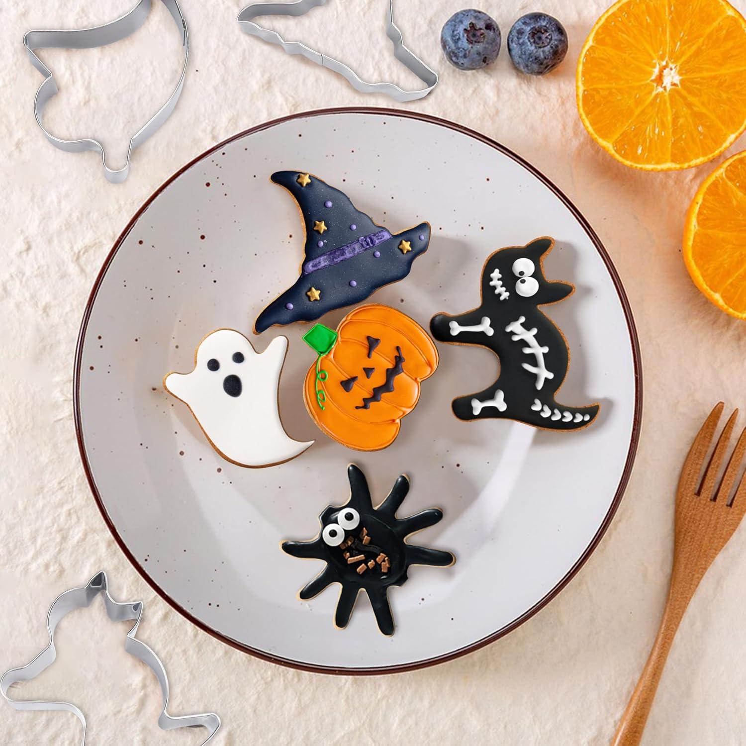 Cortadores de Galletas de Halloween FUSOTO - 6 Piezas 7.62 cm