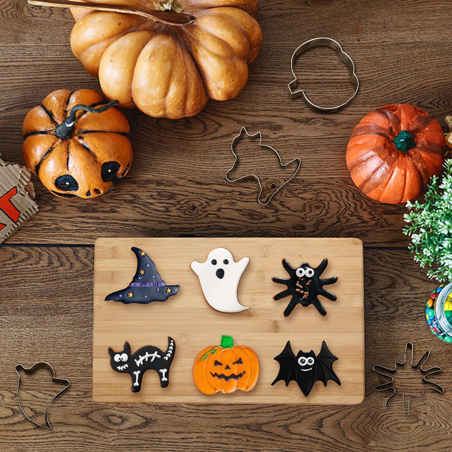 Cortadores de Galletas de Halloween FUSOTO - 6 Piezas 7.62 cm