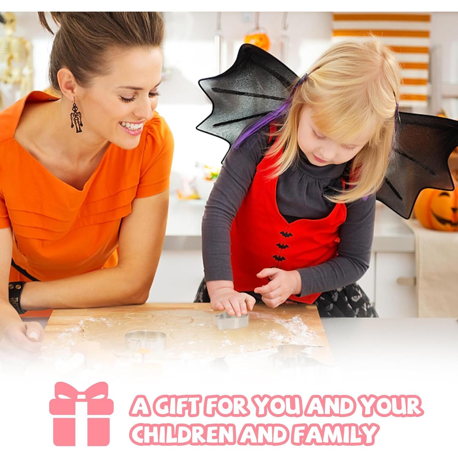 Cortadores de Galletas de Halloween FUSOTO - 6 Piezas 7.62 cm