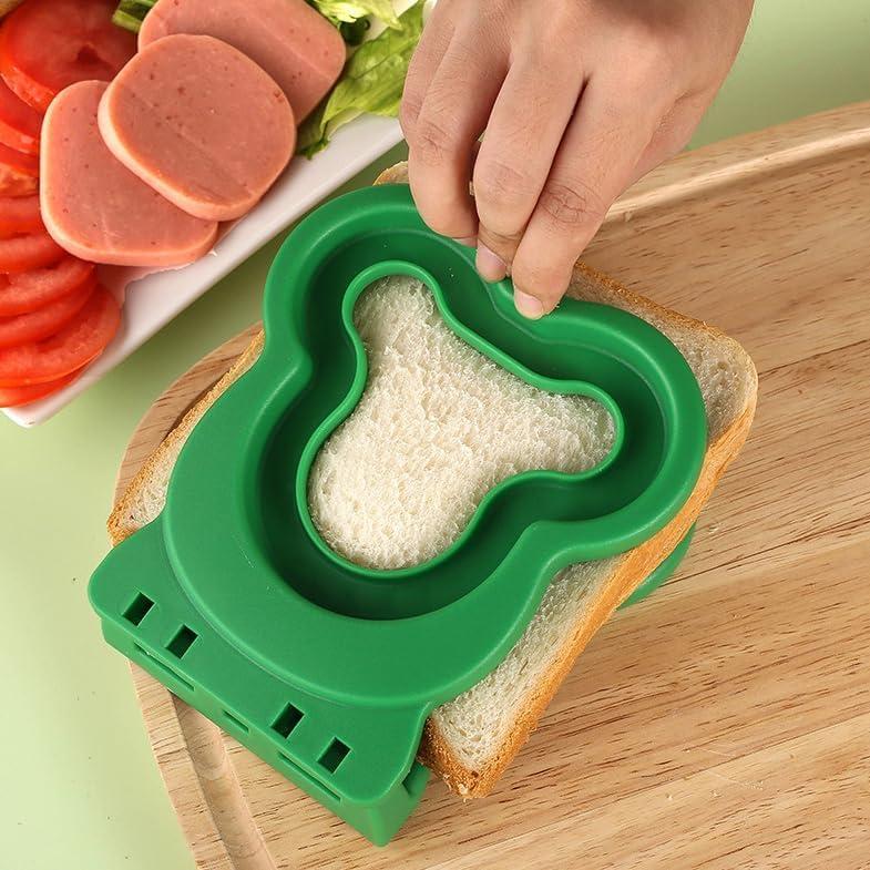 Cortador de Sándwich en Forma de Mono Magpross - Verde