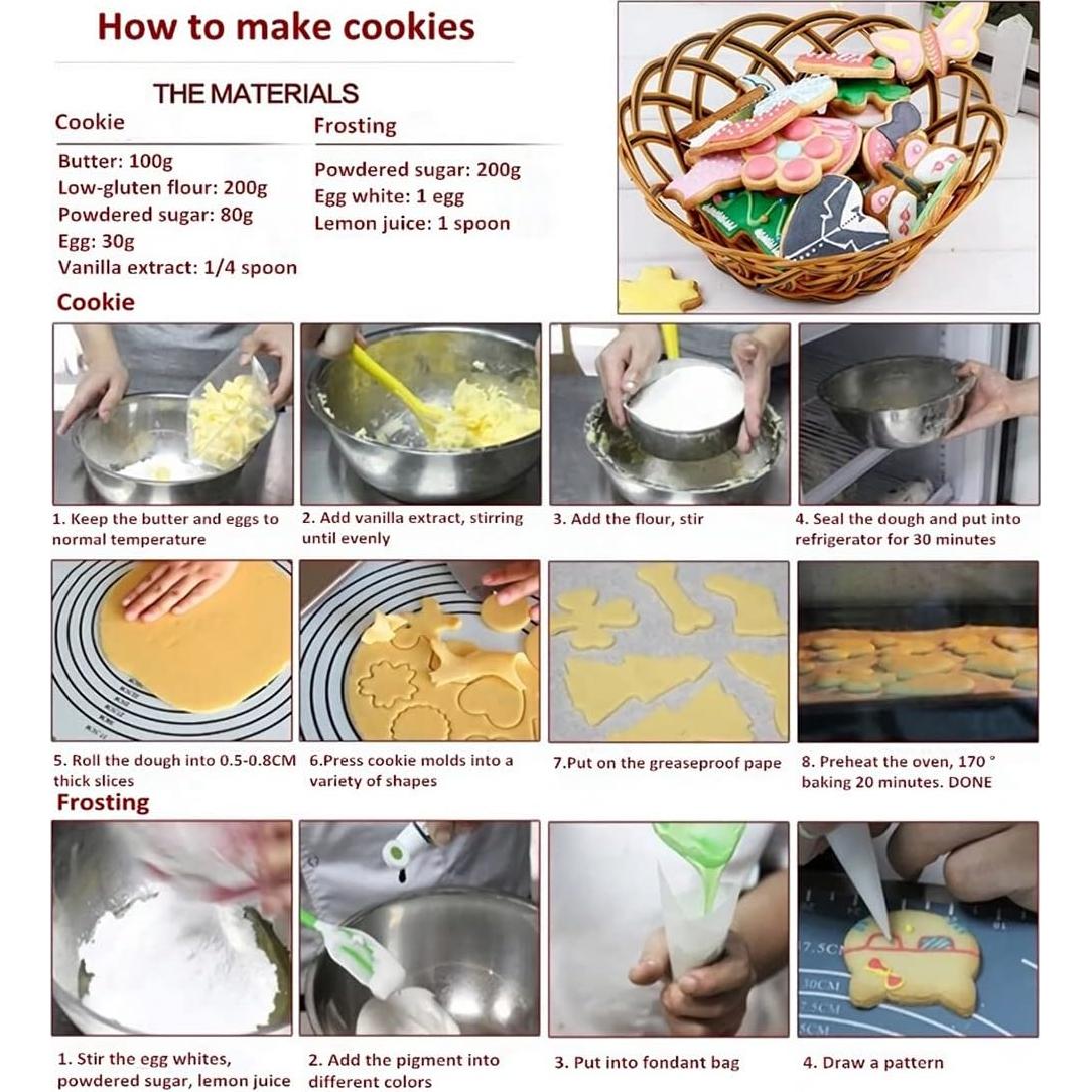 Juego de Cortadores de Galletas Espaciales Xzhloym 9 Piezas Acero Inoxidable