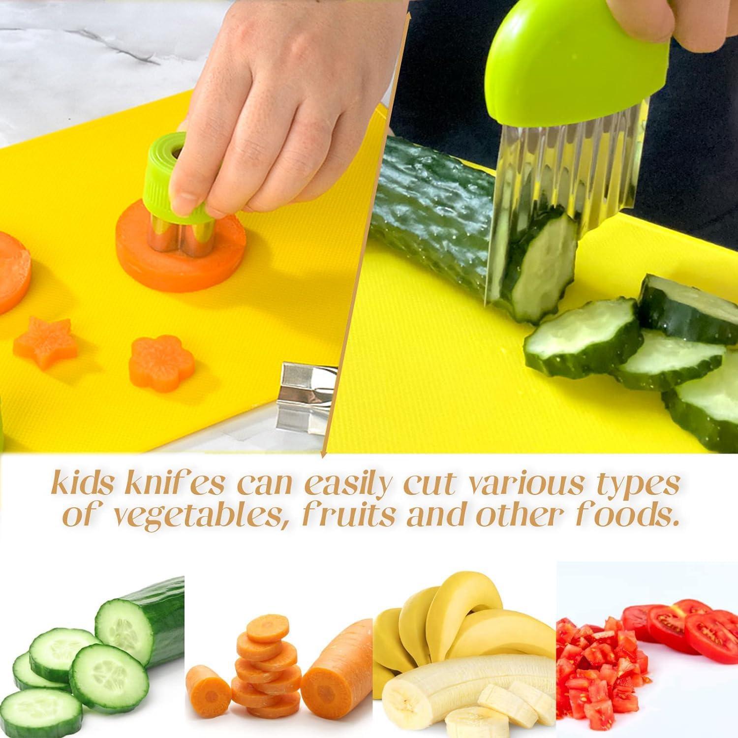 Juego de cuchillos para niños WAYDA 17 piezas seguro y duradero