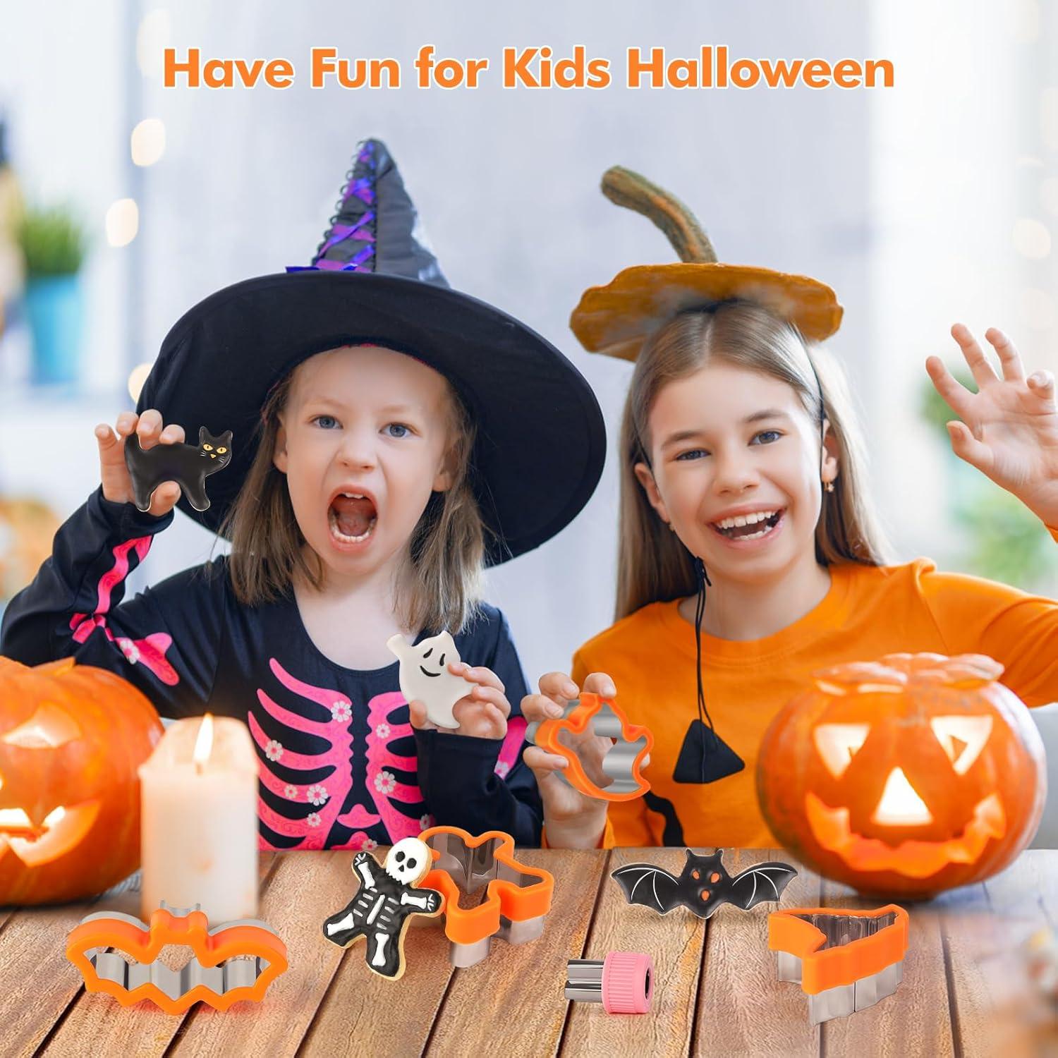 Cortadores de Galletas Halloween NPET 10 Piezas Acero Inoxidable