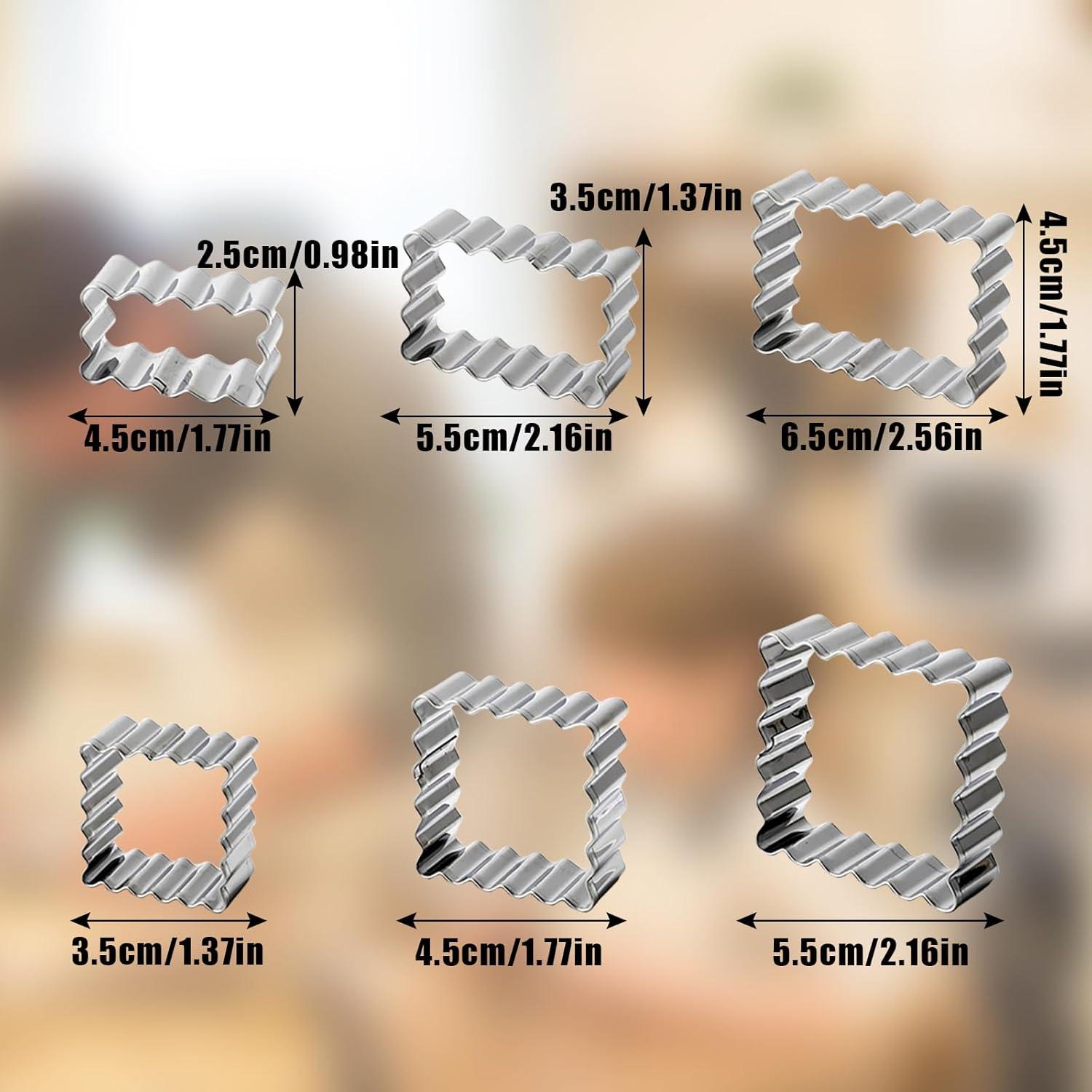 Juego de Cortadores de Galletas Acero Inoxidable Symphonyw 6 Piezas