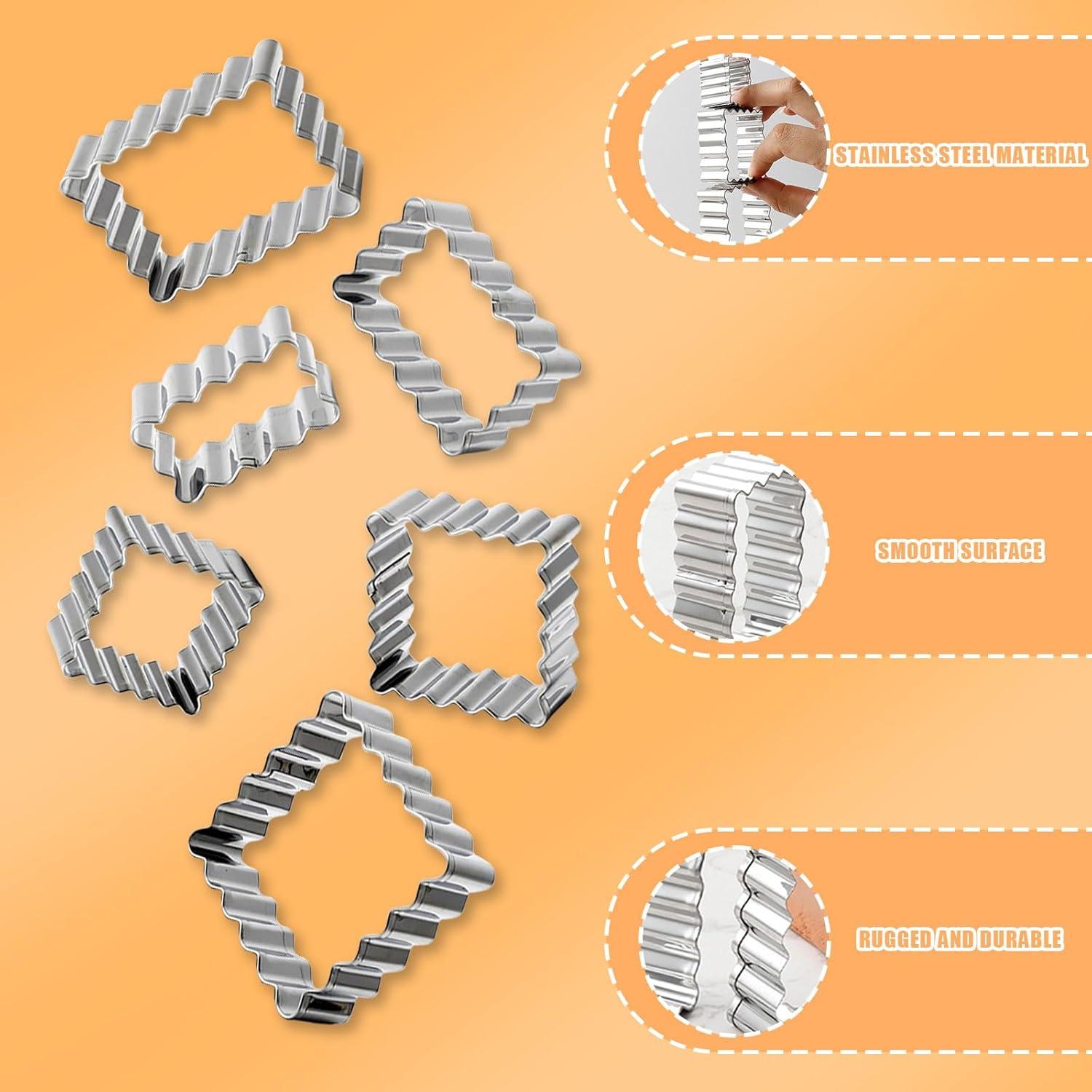 Juego de Cortadores de Galletas Acero Inoxidable Symphonyw 6 Piezas