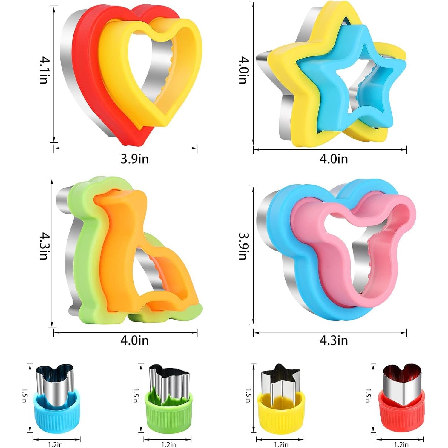 Cortadores de Sándwich Achidane 28 Piezas para Niños