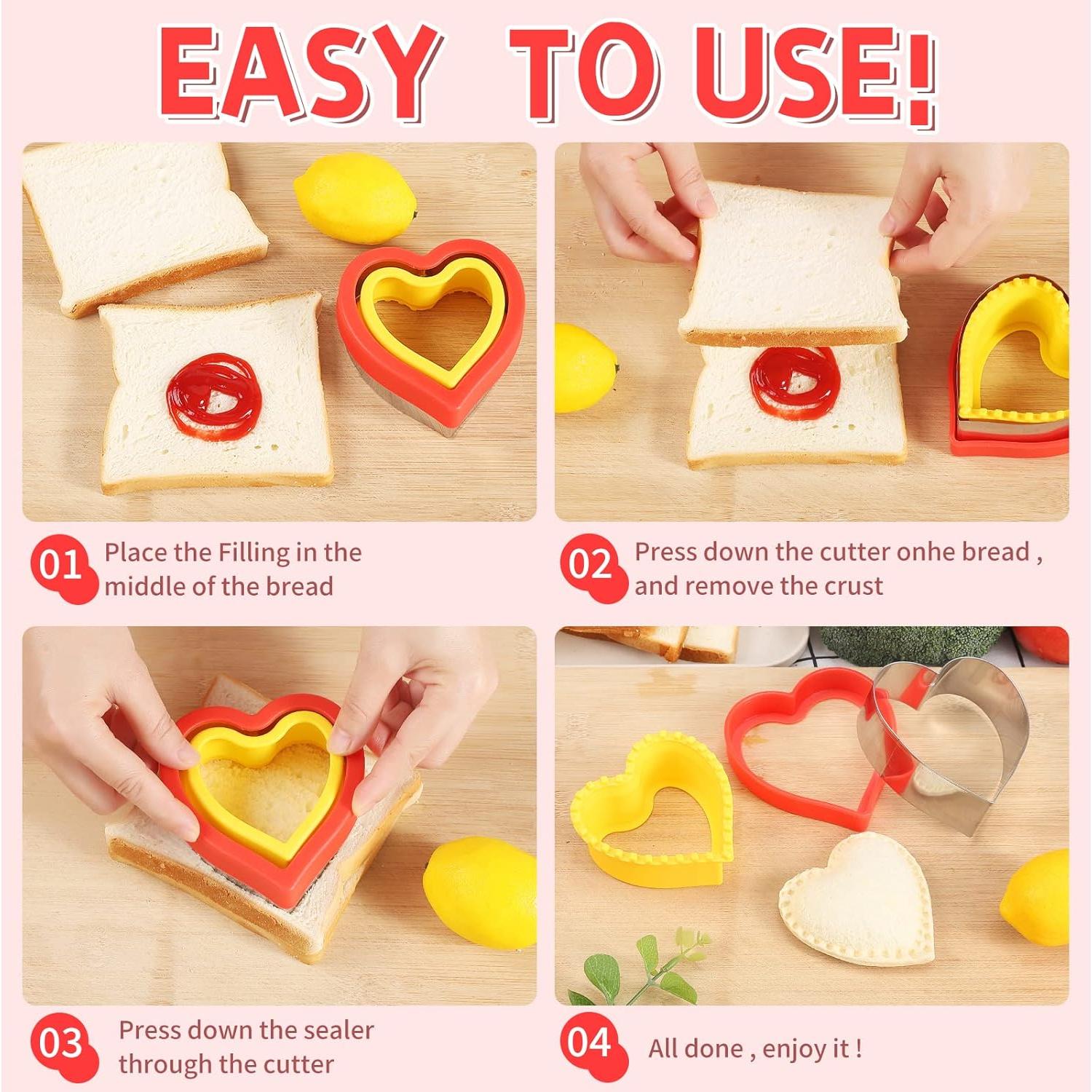 Cortadores de Sándwich Achidane 28 Piezas para Niños