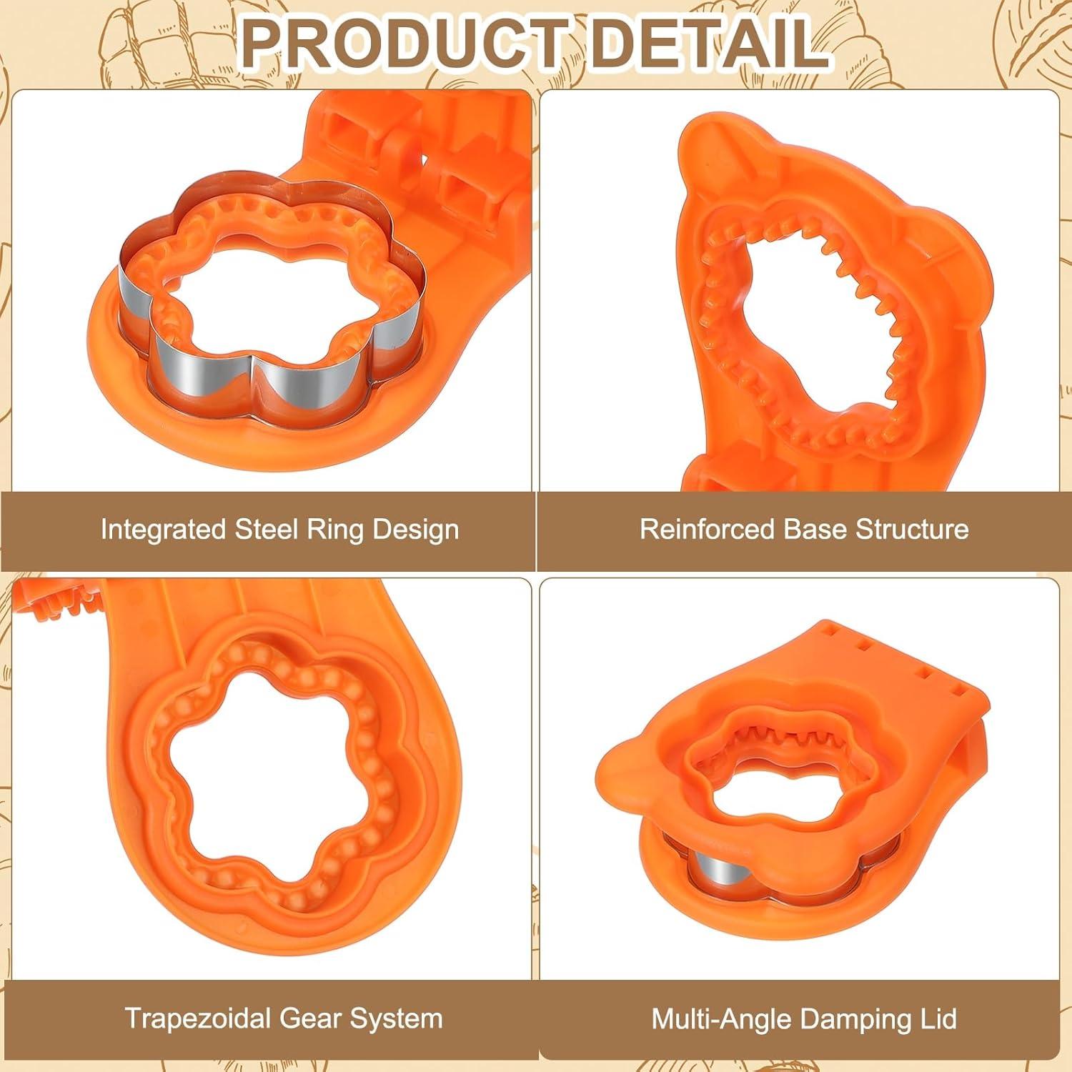 Cortador de Sándwiches Sin Corteza uxcell Flor Naranja 12.8x10.3cm