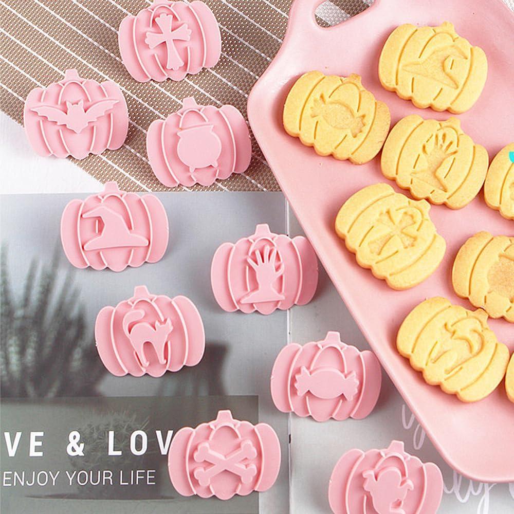 Cortadores de Galletas Halloween Guowall 9 Piezas Calabaza