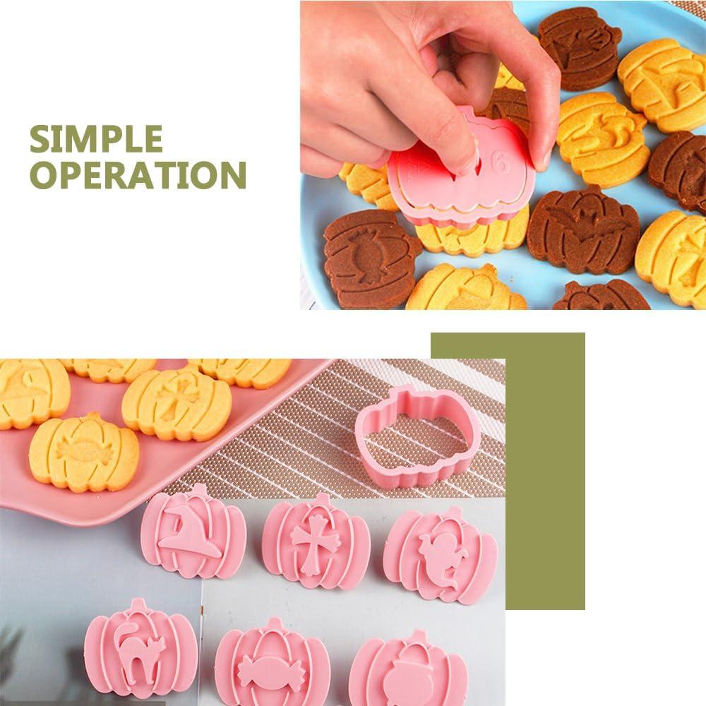 Cortadores de Galletas Halloween Guowall 9 Piezas Calabaza