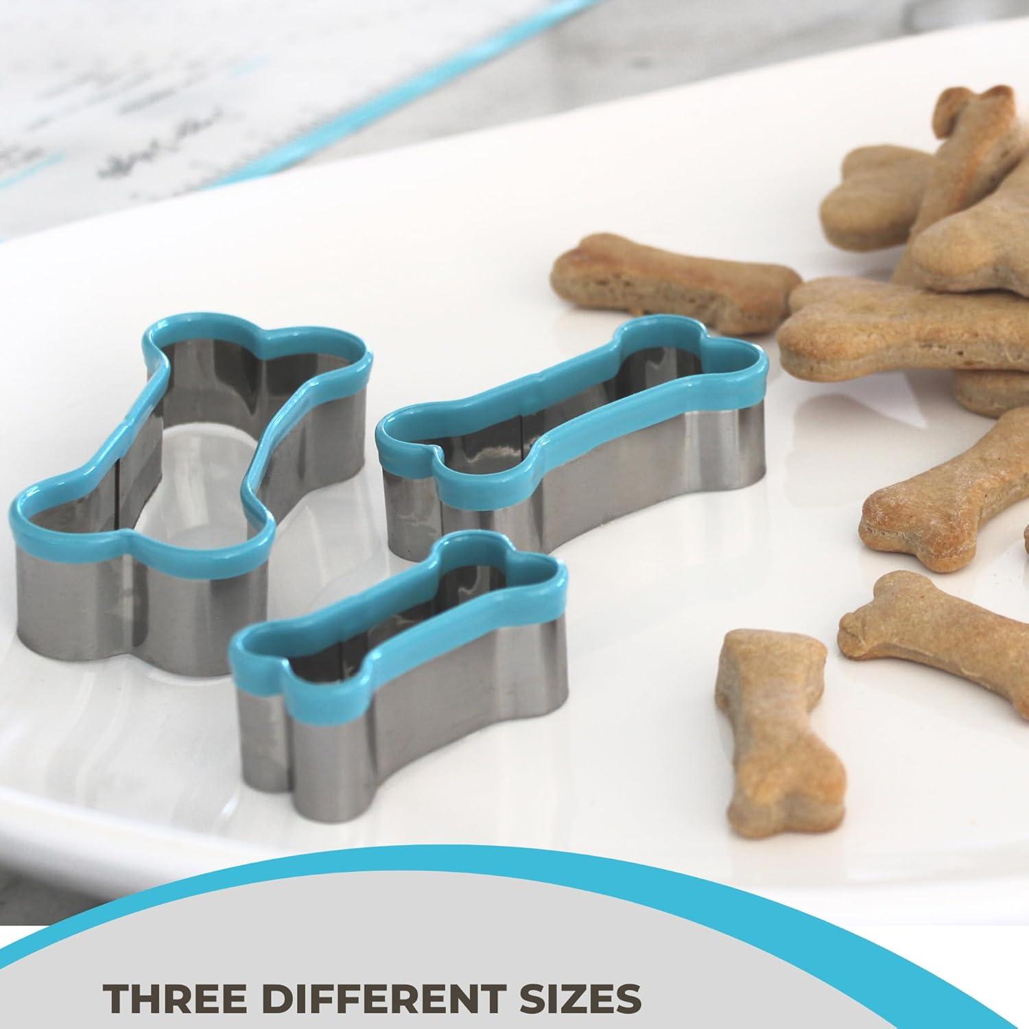 Juego de 3 Cortadores de Galletas Hueso para Perros Simply Unleashed