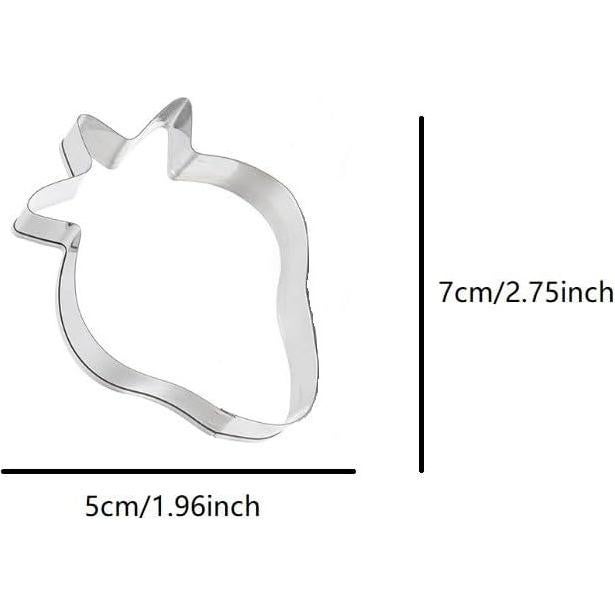 Cortador de Galletas Fresa ZDYWYZJ Acero Inoxidable 6.99x4.99cm