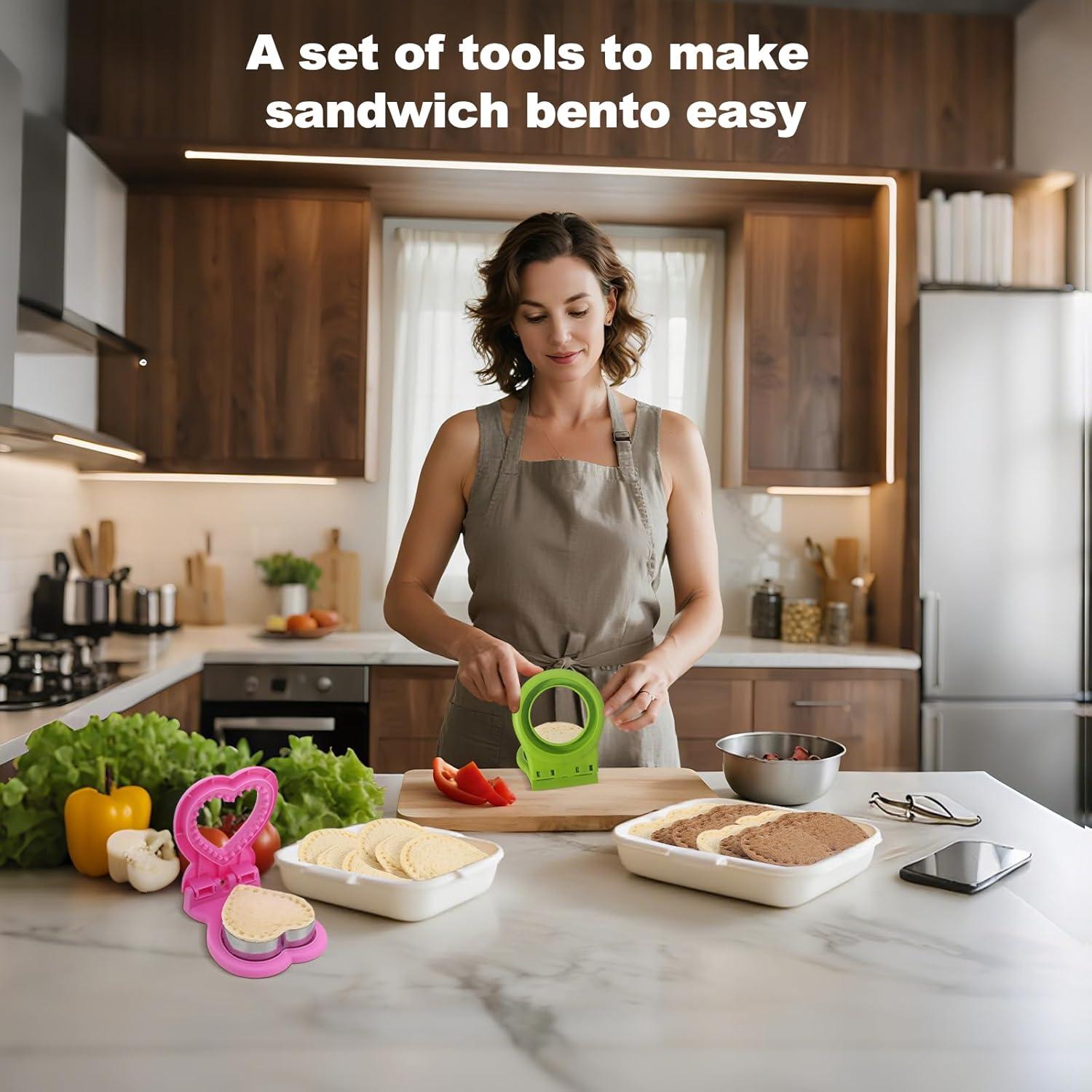 Cortador y Sellador de Sándwich MULIRE - Paquete de 2, Acero Inoxidable