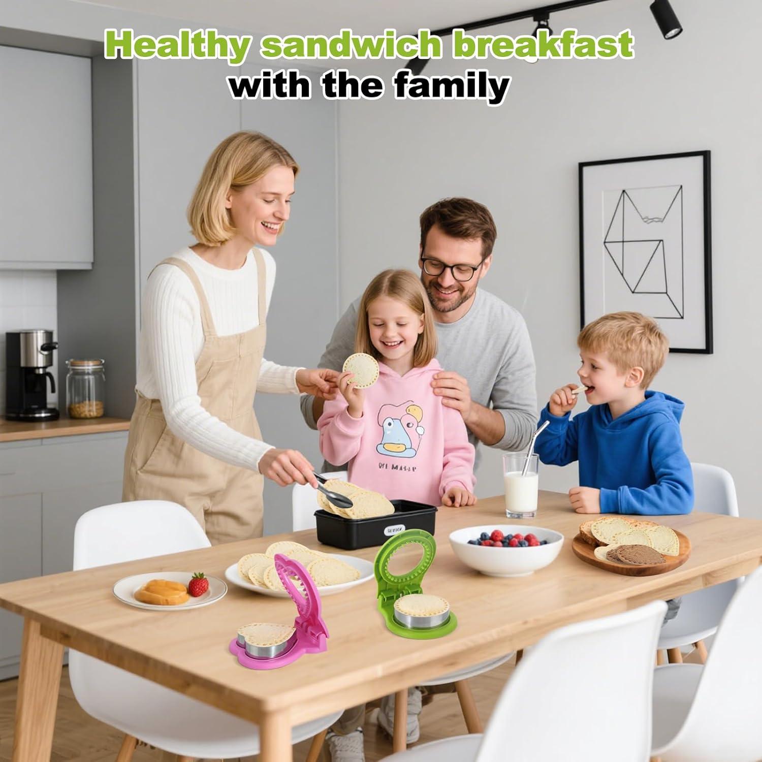 Cortador y Sellador de Sándwich MULIRE - Paquete de 2, Acero Inoxidable