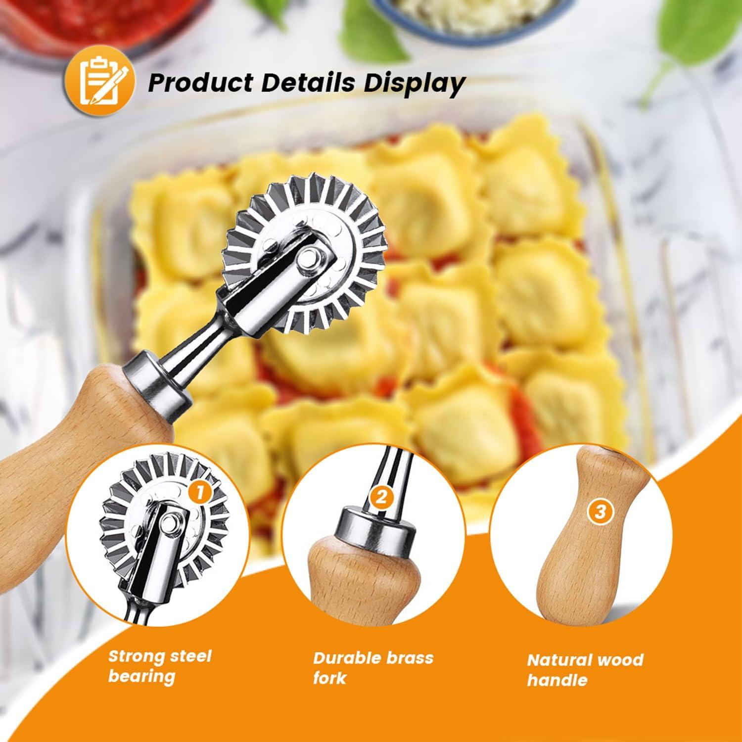 Cortadora de Pasta y Ravioli WXQGHDDF con Mango de Madera