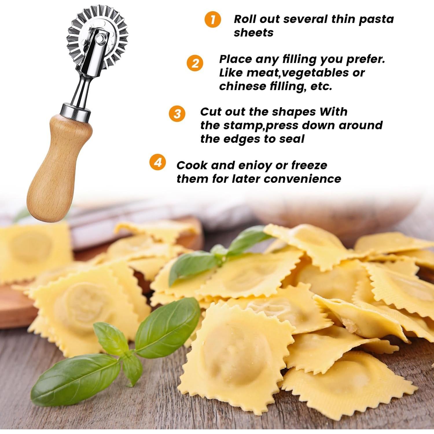 Cortadora de Pasta y Ravioli WXQGHDDF con Mango de Madera