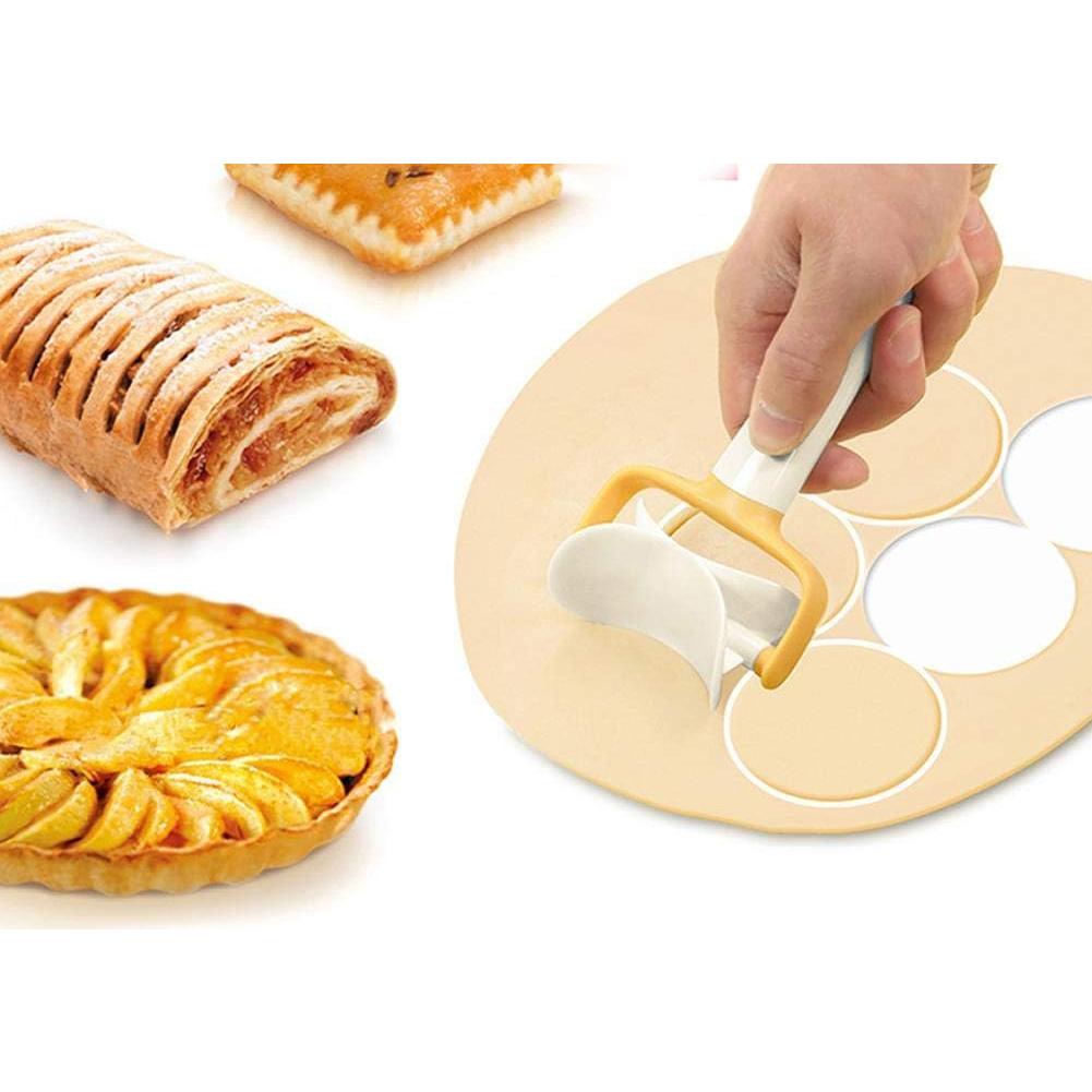 Cortador de Galletas Rodante TOPINCN 10cm Plástico Ergonómico