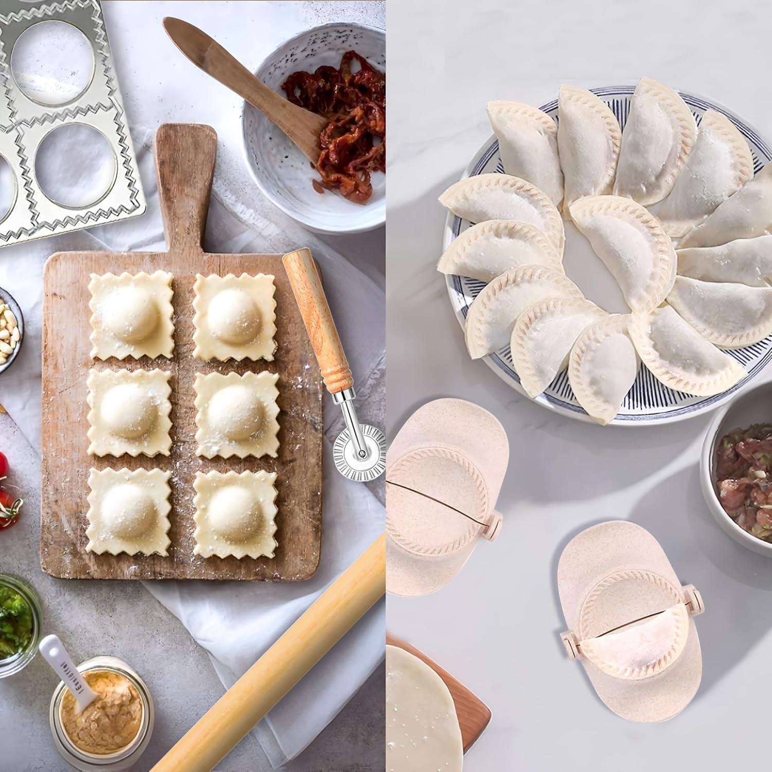 Kit de Prensa para Dumplings BADAO - 6 Piezas con Rodillo