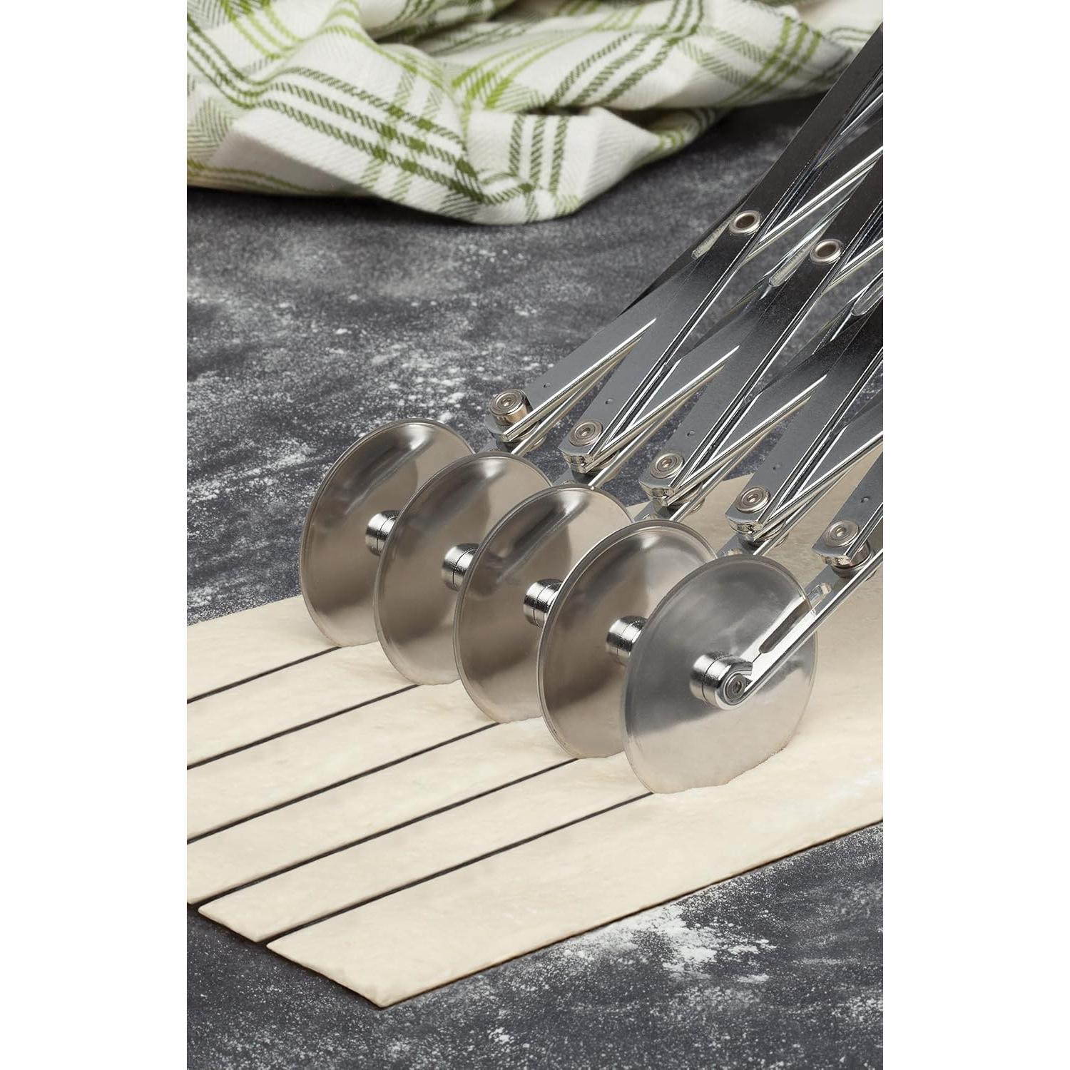 Cortador de Masa Expandible Fante's 4 Tiras Acero Inoxidable