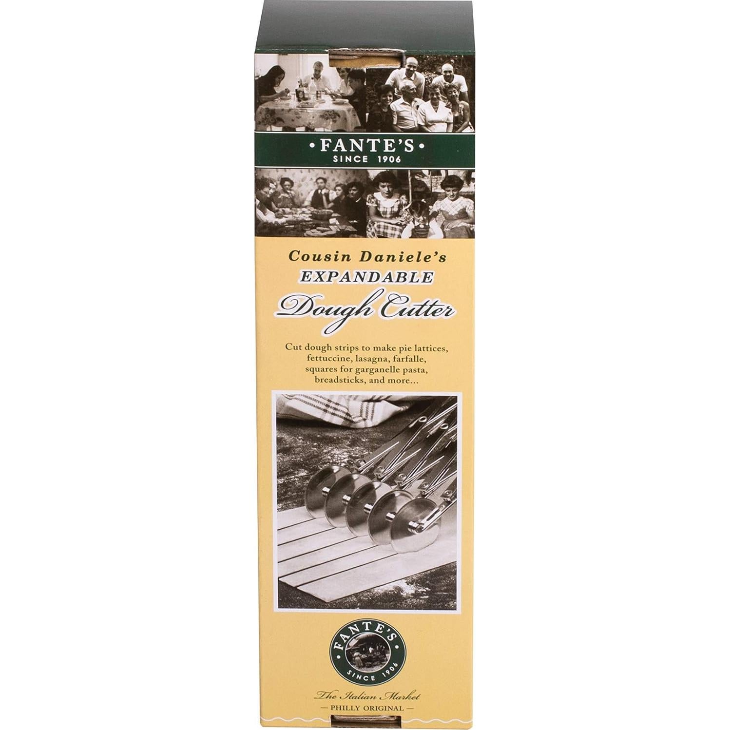 Cortador de Masa Expandible Fante's 4 Tiras Acero Inoxidable