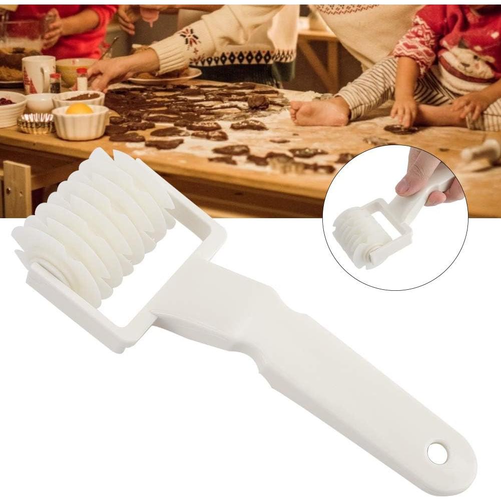 Rodillo de Horno Lattice de ABS Blanco 19cm para Galletas