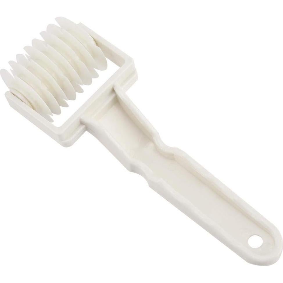 Rodillo de Horno Lattice de ABS Blanco 19cm para Galletas