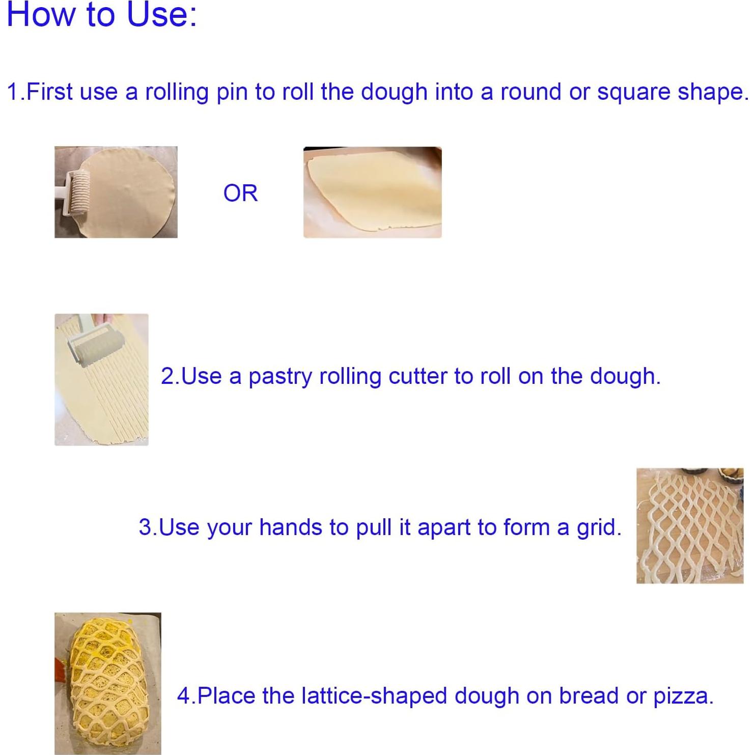 Cortador de Masa de Plástico HAJXZH 19.5x12cm Blanco