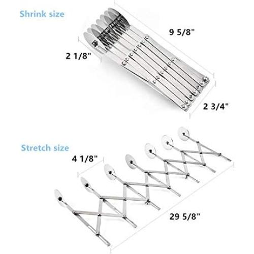 Cortador de Pasteles Expandible XIZHI de Acero Inoxidable 7 Ruedas
