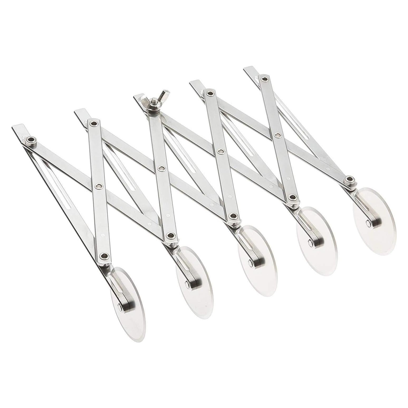 Cortador de Masa Ajustable YueYueZou de Acero Inoxidable 5 Ruedas