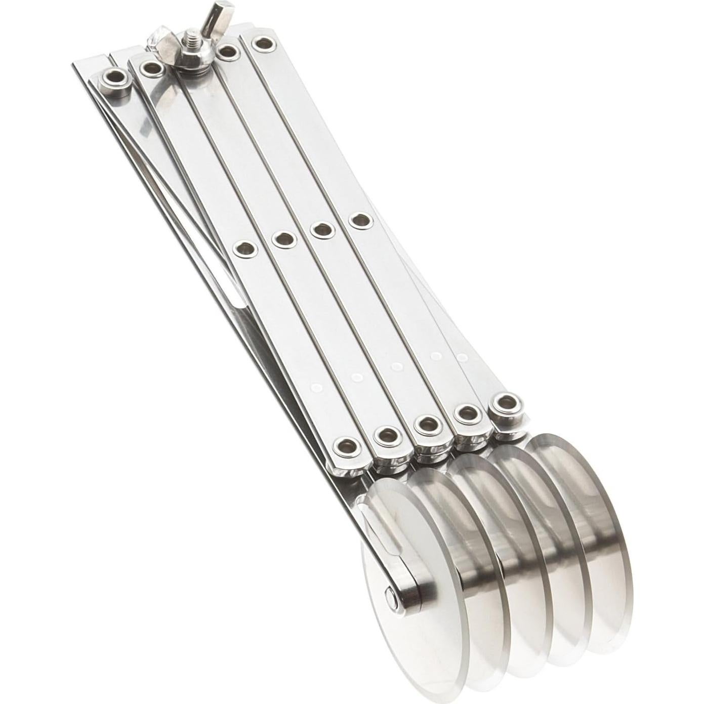 Cortador de Masa Ajustable YueYueZou de Acero Inoxidable 5 Ruedas