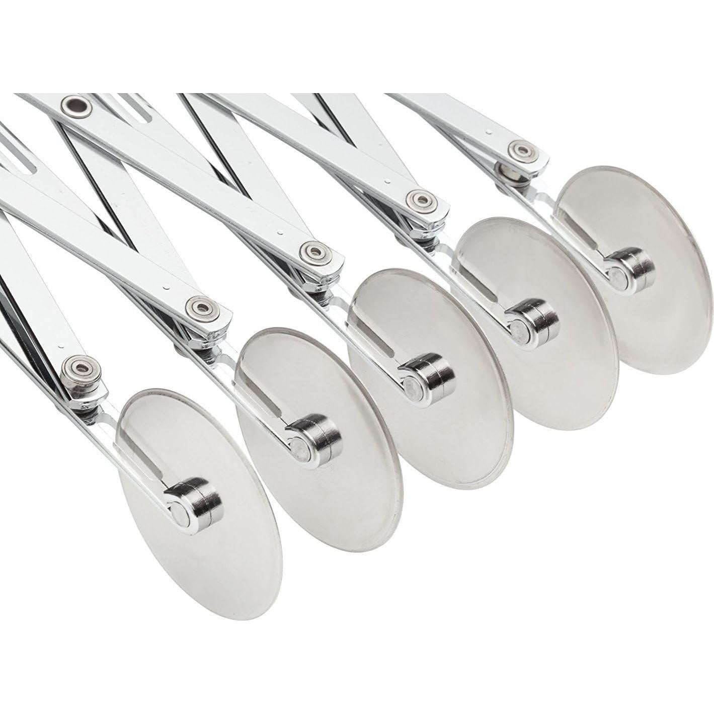 Cortador de Masa Ajustable YueYueZou de Acero Inoxidable 5 Ruedas