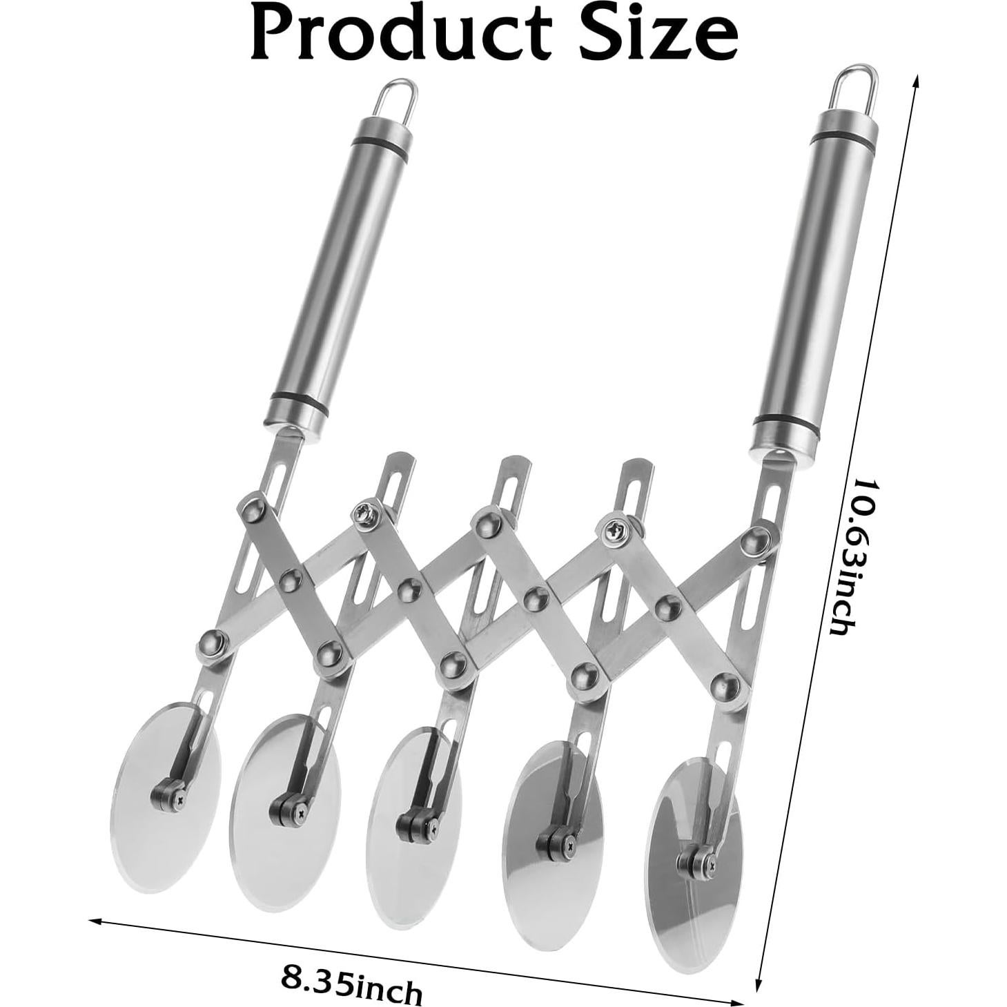 Cortador de Masa Doble Wutfuooo Acero Inoxidable 27x21 cm