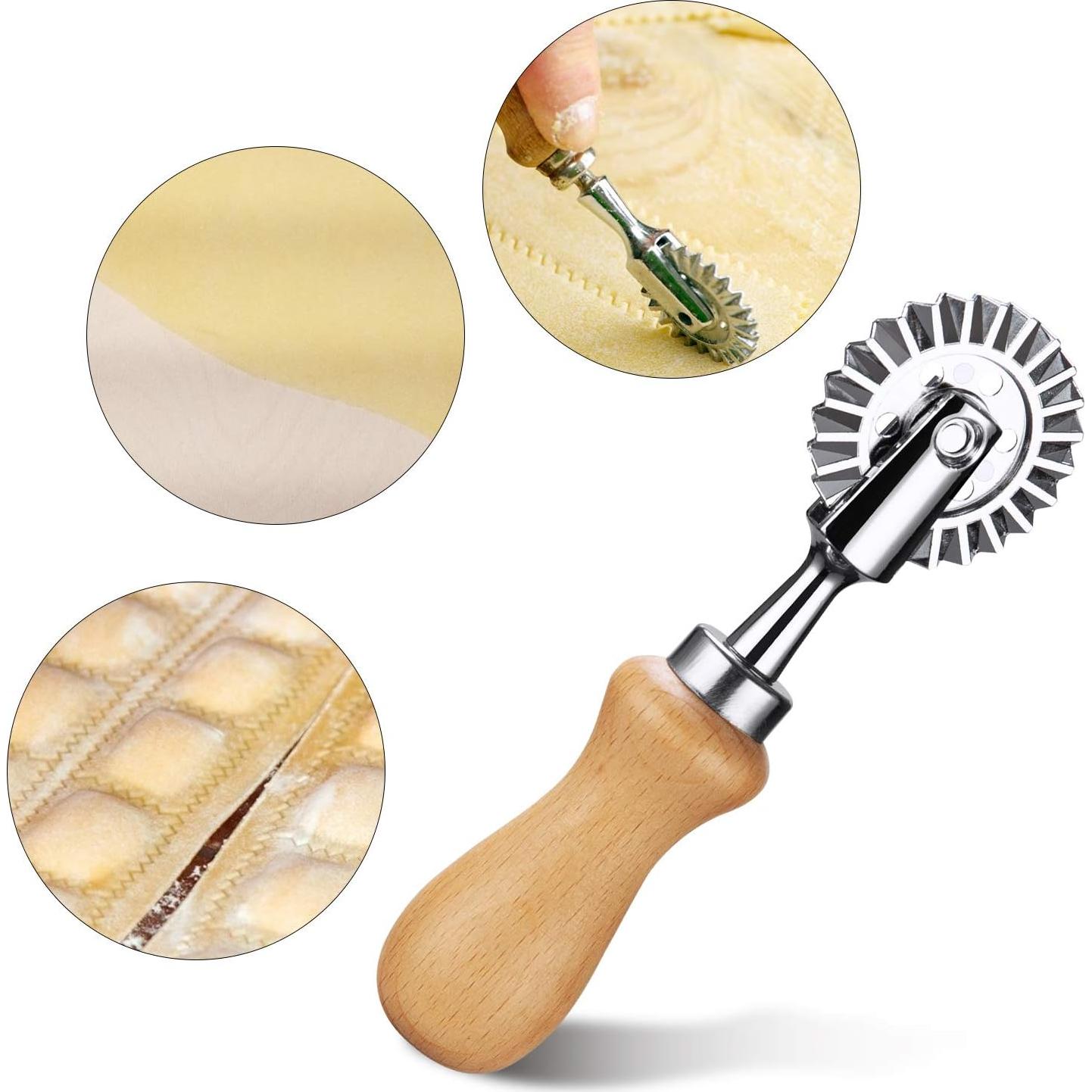 Cortador de Pasta Achoulei - Rueda de 3.3 cm para Ravioli y Pizza