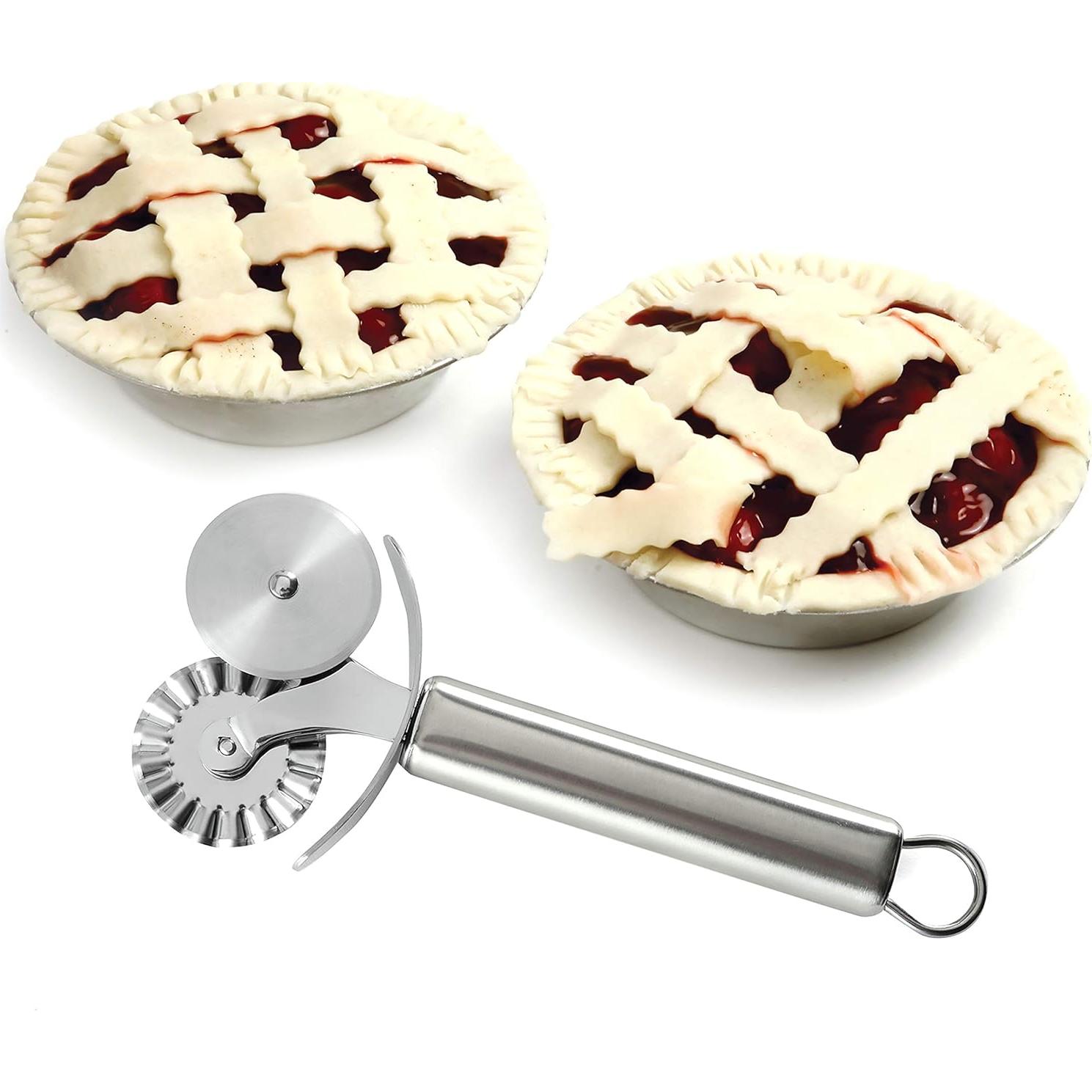 Rueda de Ravioli Acero Inoxidable Norpro 18cm Doble Cabeza