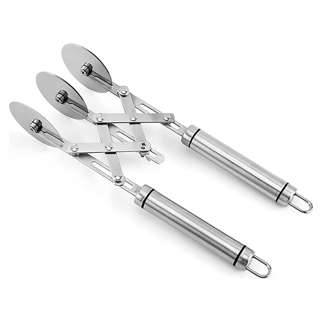 Cortador de Masa de 3 Ruedas Dadamong - Acero Inoxidable 25.9 cm