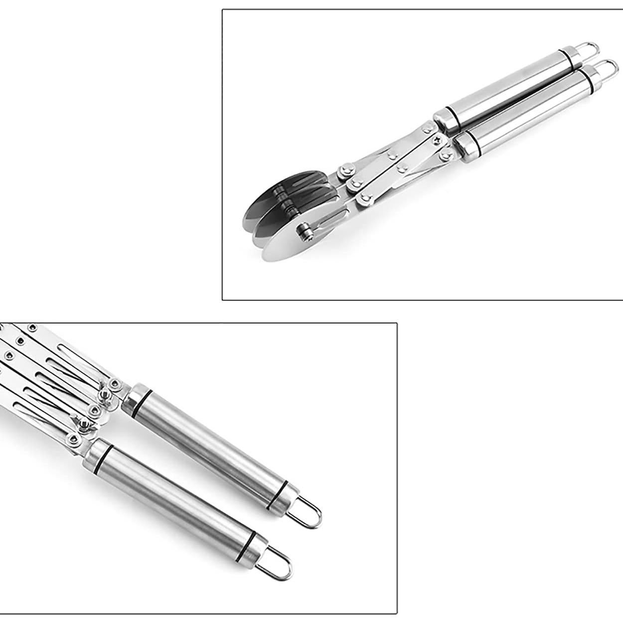 Cortador de Masa de 3 Ruedas Dadamong - Acero Inoxidable 25.9 cm