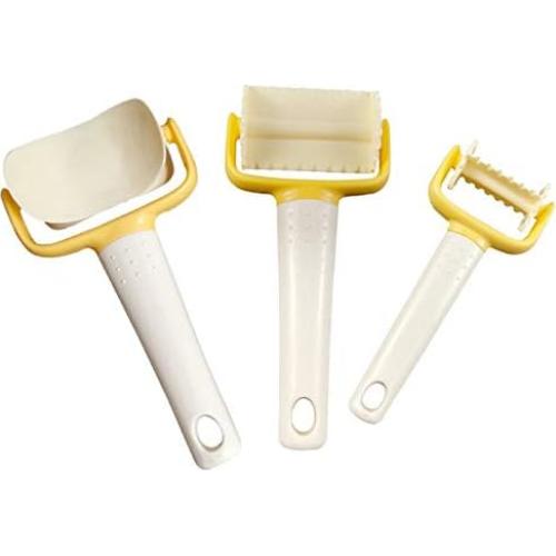 Set de 3 Cortadores de Galletas SUNKOOL de Plástico Alimenticio