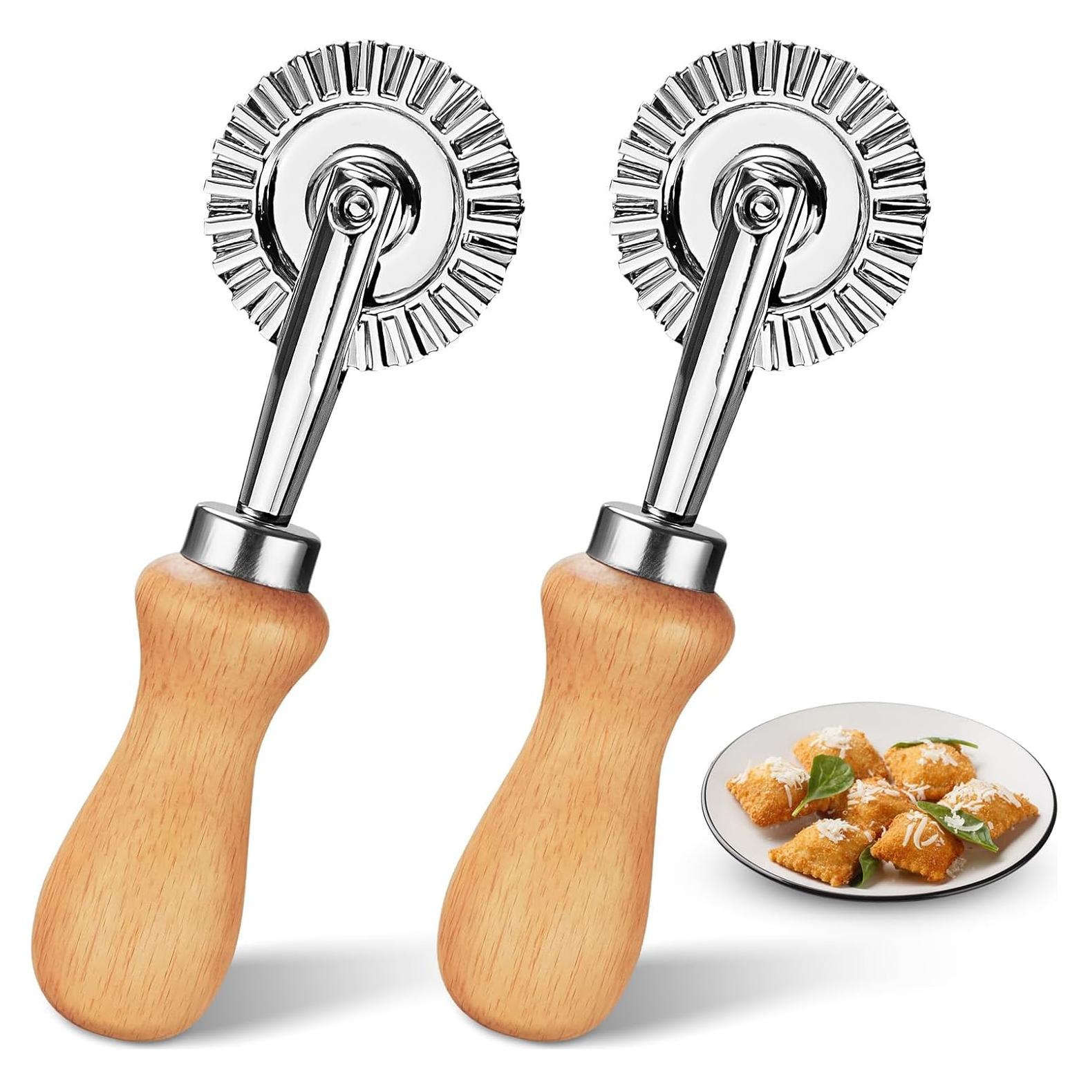 Juego de 2 Ruedas Cortadoras de Pasta EoaMen 13x5.5cm