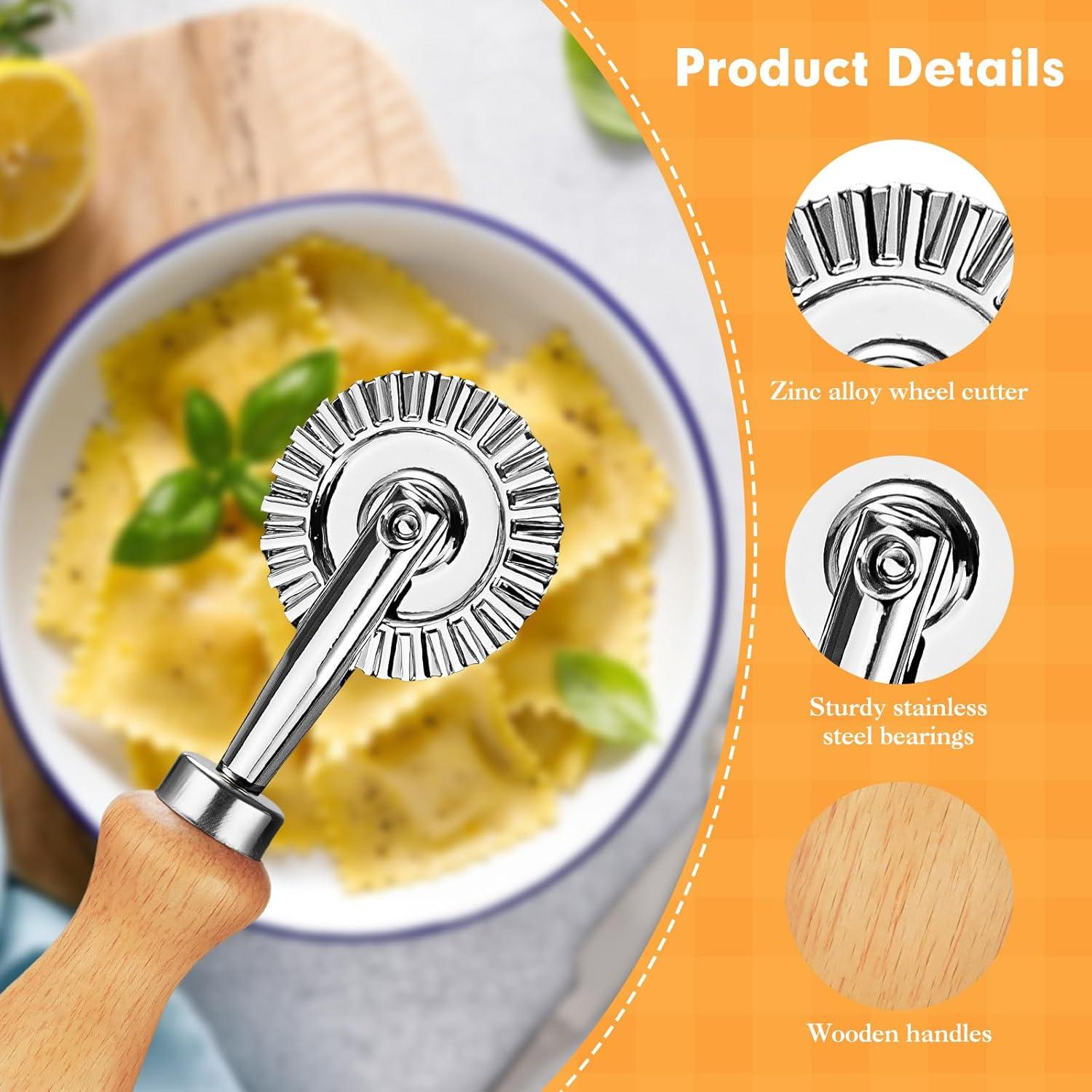 Juego de 2 Ruedas Cortadoras de Pasta EoaMen 13x5.5cm