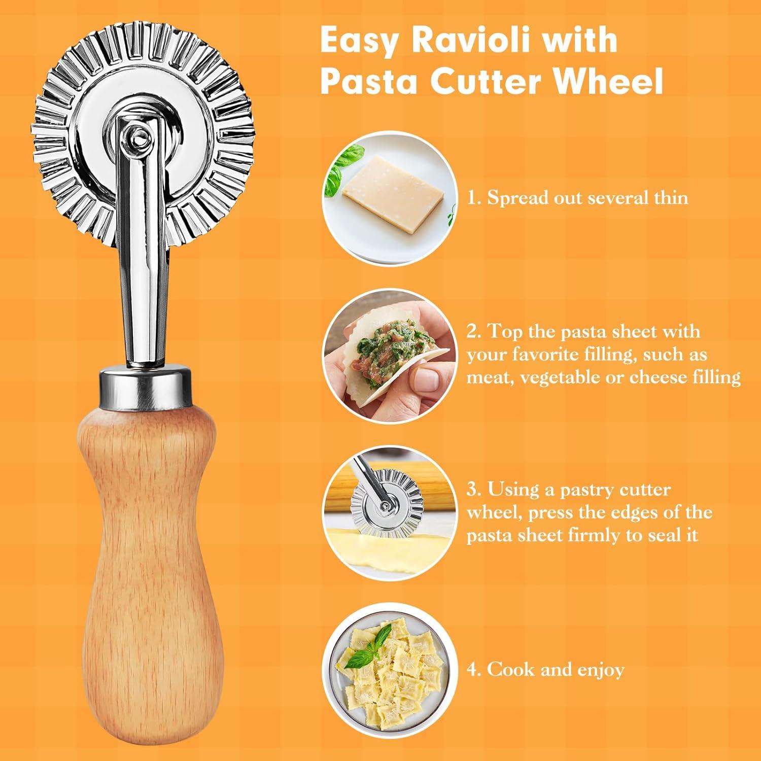 Juego de 2 Ruedas Cortadoras de Pasta EoaMen 13x5.5cm