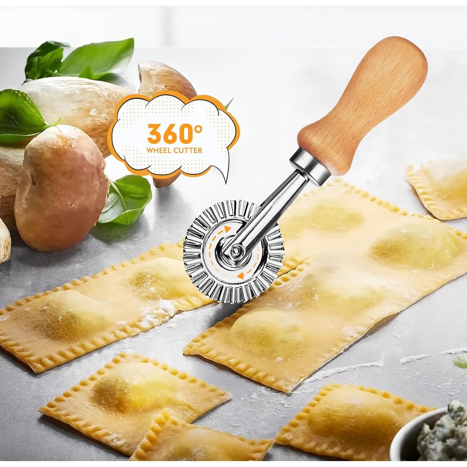 Juego de 2 Ruedas Cortadoras de Pasta EoaMen 13x5.5cm