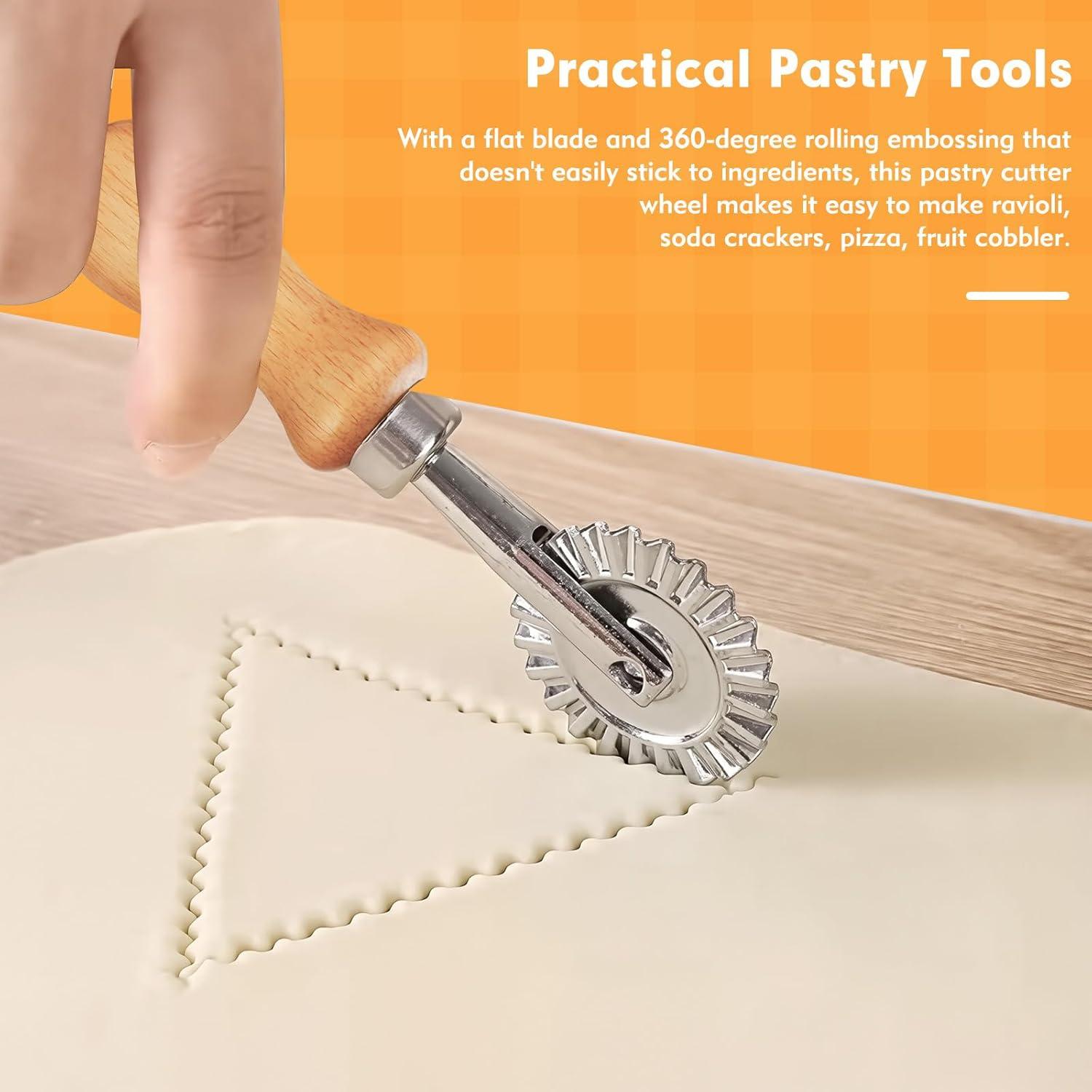 Juego de 2 Ruedas Cortadoras de Pasta EoaMen 13x5.5cm