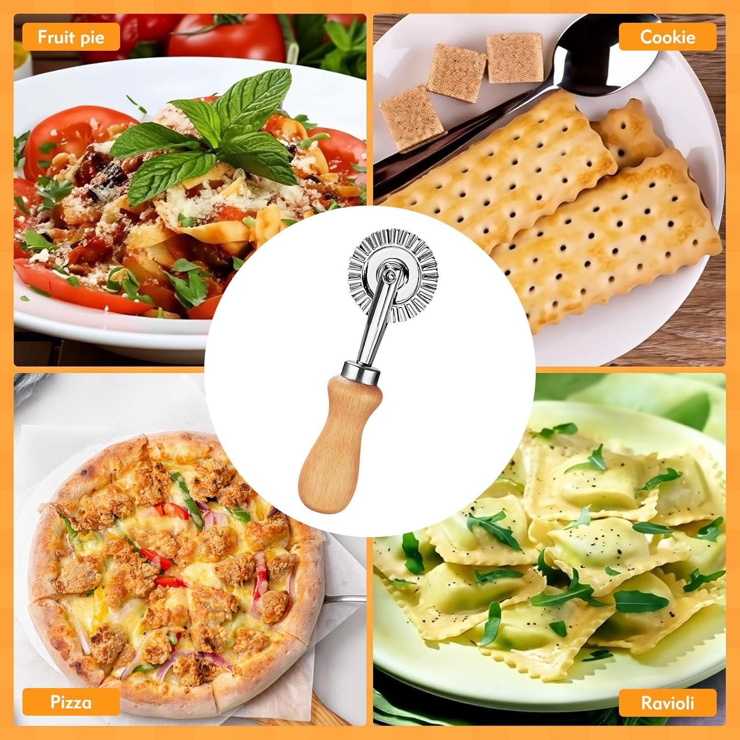 Juego de 2 Ruedas Cortadoras de Pasta EoaMen 13x5.5cm