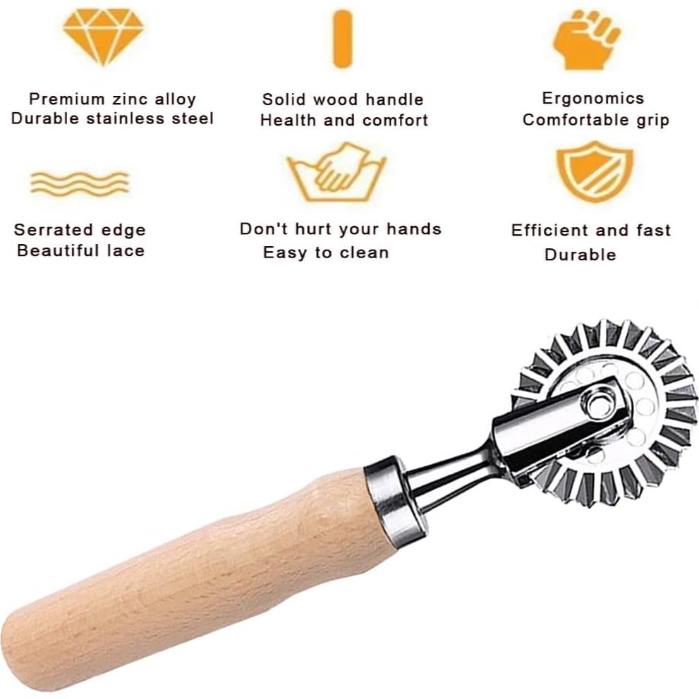 Cortador de Rueda para Pastelería MTOMDY - 2 Piezas