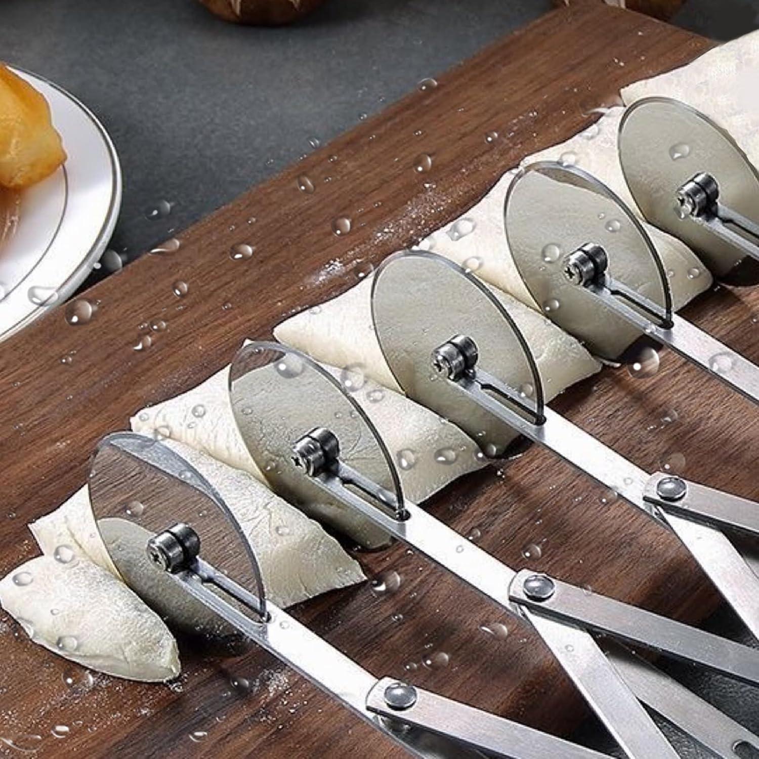 Cortador de Pasteles y Pizza Odowalker Acero Inoxidable 2 Piezas